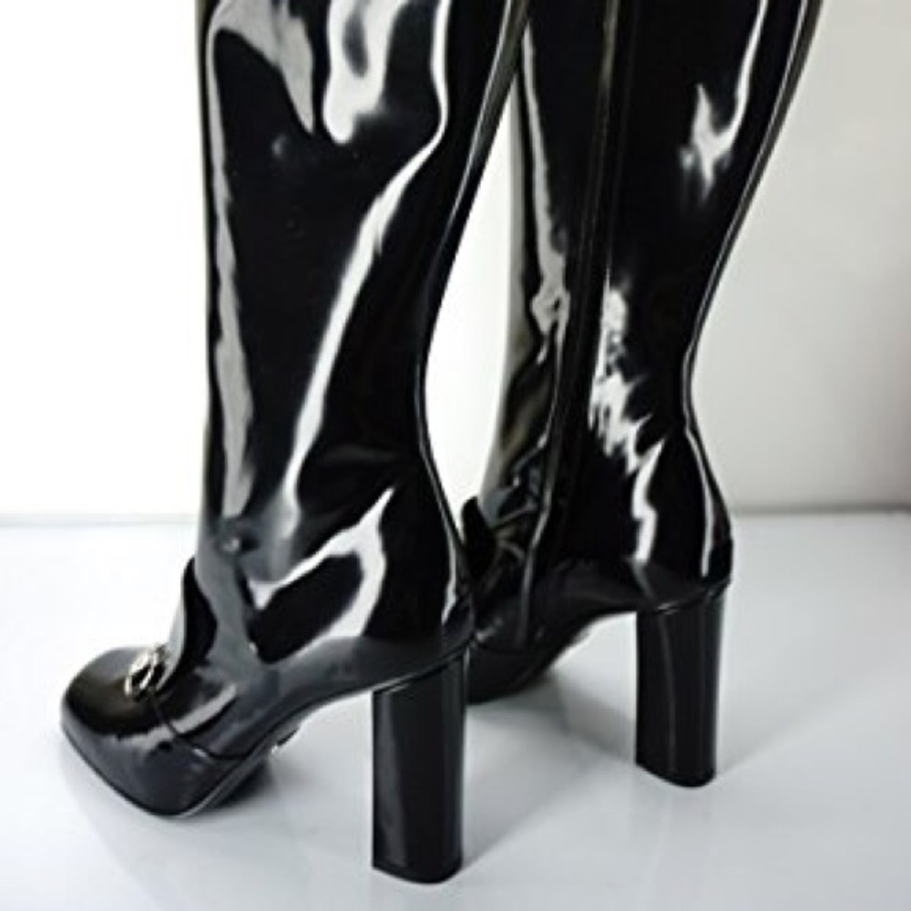 Gucci Lillian Horsebit knee high boot